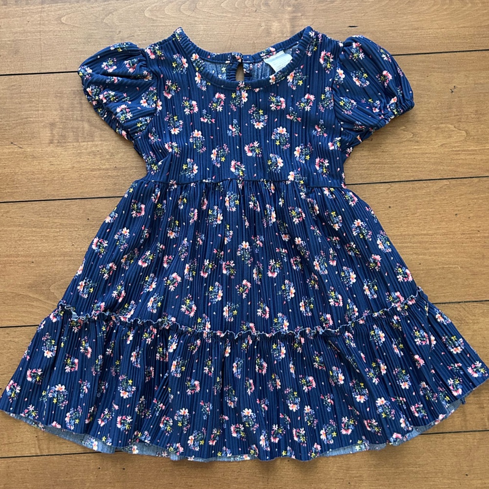 3T Floral Blue Dress
